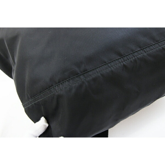 Prada Shoulder Bag Black Nylon Leather Crossbody Messenger Logo - Picture 5 of 10
